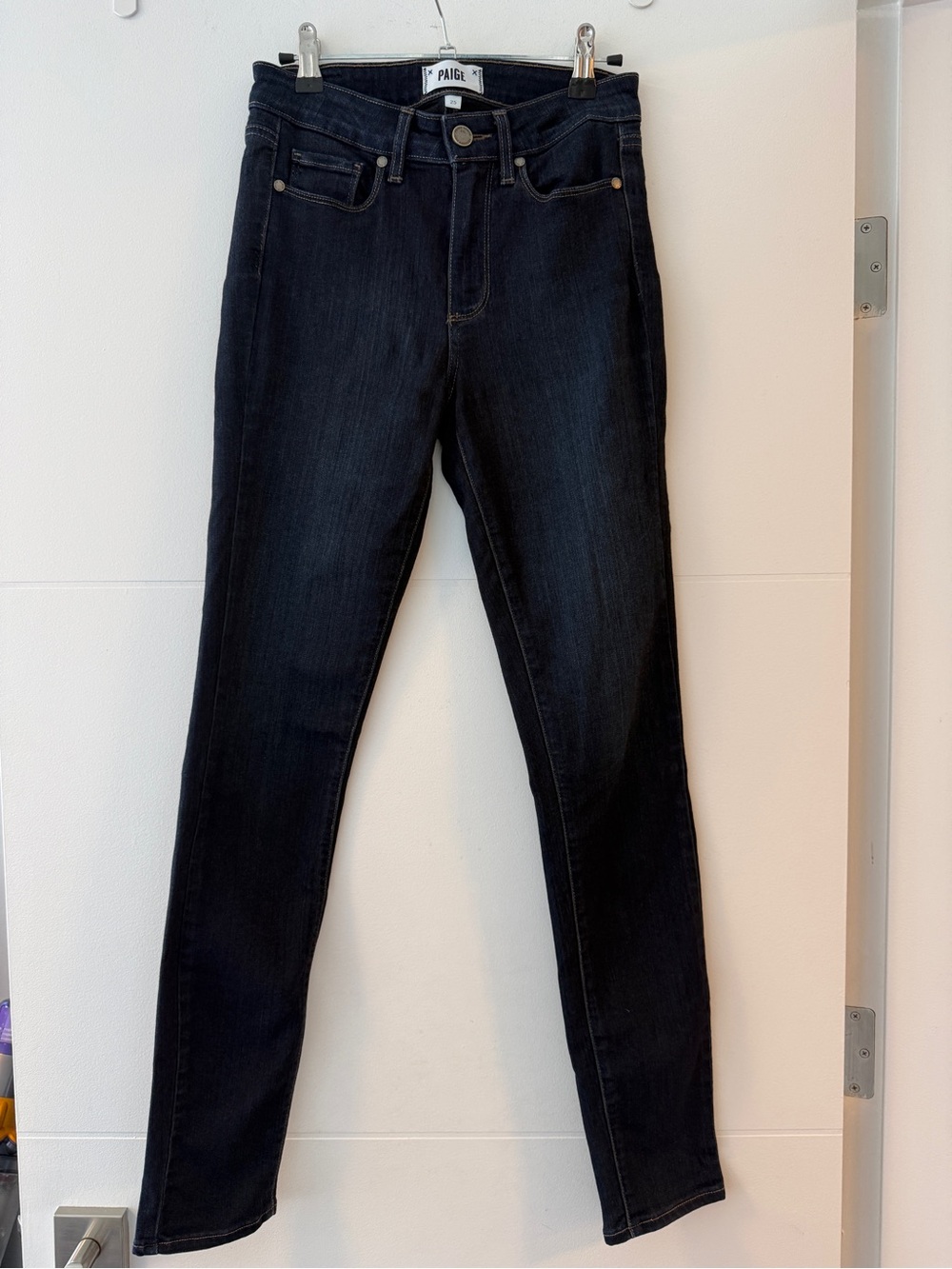 PAIGE Hoxton Ultra Skinny Jeans | Size 25 | Dark Wash Stretch Denim